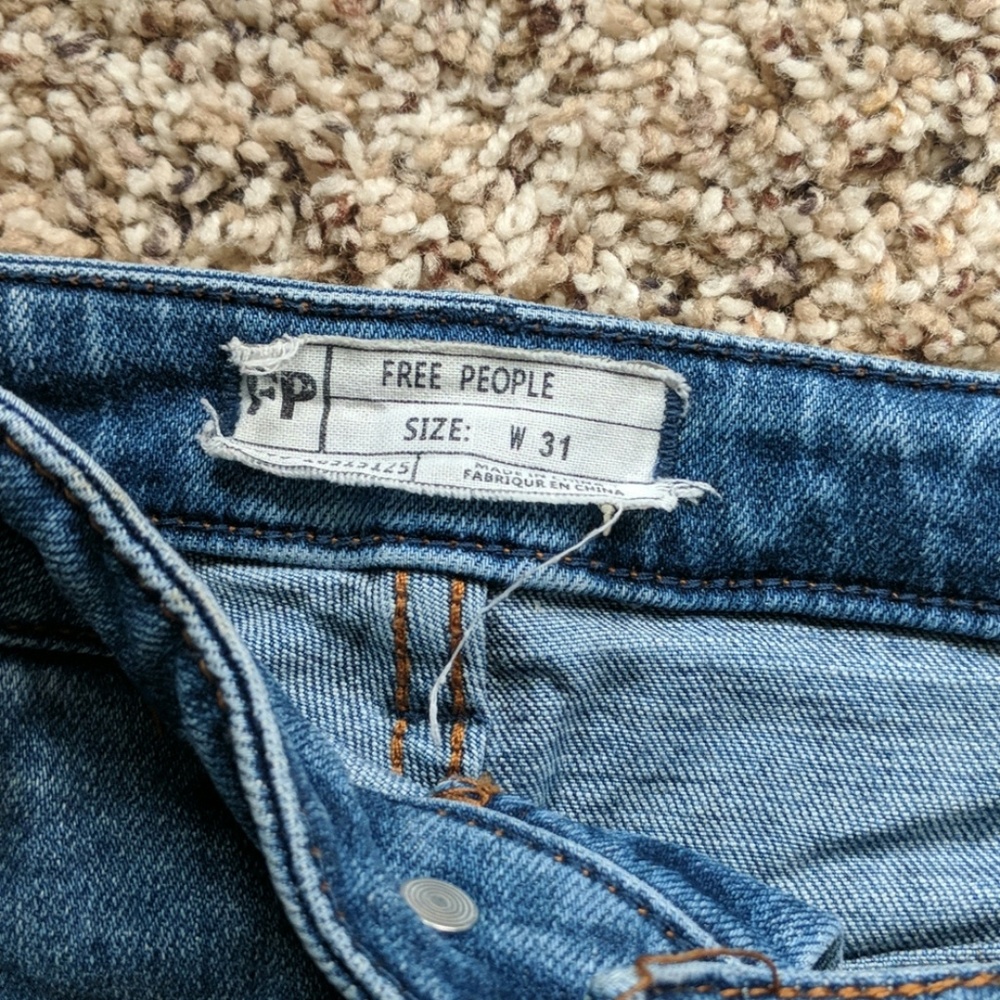 Free people high rise skinny jeans